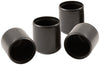 Softtouch Rubber Table/Chair Leg Tip Black Round 7/8 in. W X 7/8 in. L 4 pk