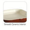 Ceramica 11 in Ceramic Square Grill Pan - Metallic Copper