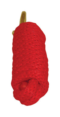 Poly Lead Rope Red 10'
