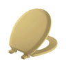 Mayfair by Bemis Round Harvest Gold Molded Wood Toilet Seat
