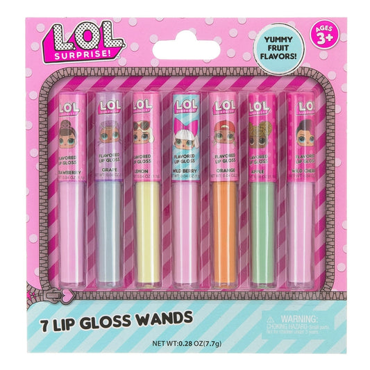 L.O.L. Surprise! Birthday Party Lip Gloss Set 7 pc (Pack of 24)