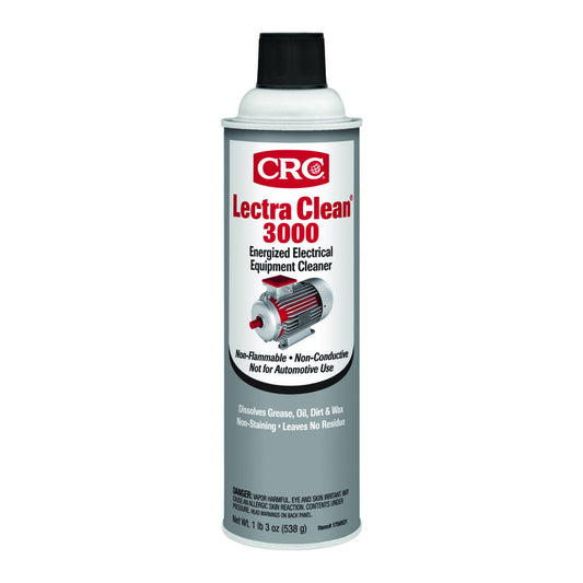 CRC Lectra Clean 3000 Nonflammable Electrical Parts Cleaner 20 oz. (Pack of 12)