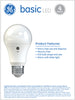 GE Lighting 36993 10 Watt E26 A19 Frosted Soft White LED Non-Dimmable Light Bulbs 4 Count