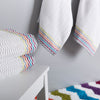 Sorema 100% Genuine Cotton Zig Zag Pack Towels Bath, Hand and Guest Bright White 