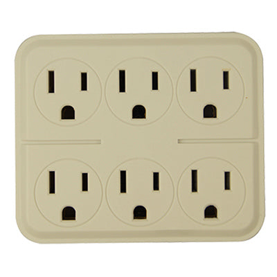 Outlet Tap, 6-Outlets, Ivory