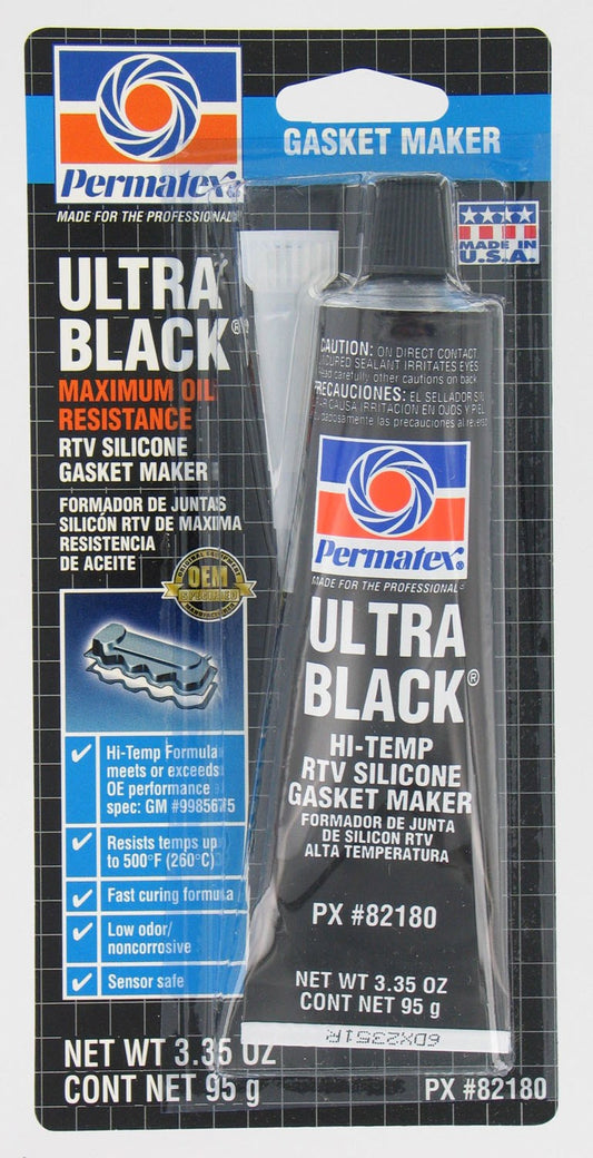 Permatex 82180 3.35 Oz Ultra Black® Gasket Maker