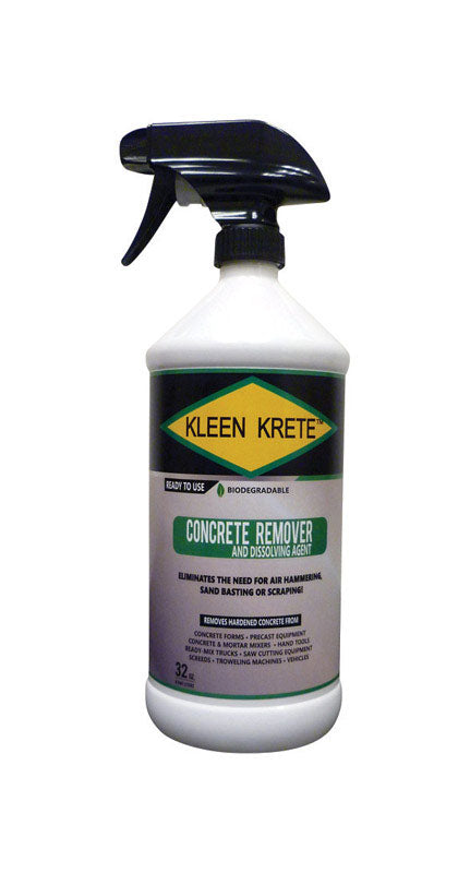 Kleen Krete Biodegradable Multipurpose Simply Apply Concrete Remover 32 oz. (Pack of 6)