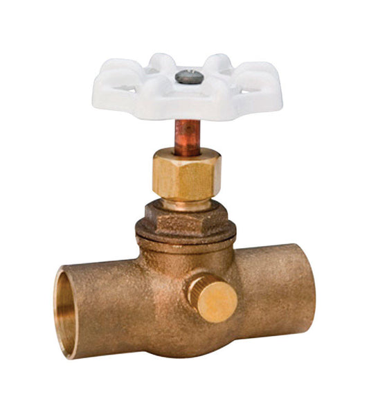 Nibco Stop And Waste Valve 1/2 " Lead Free Bronze