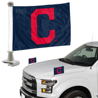 MLB - Cleveland Indians Ambassador Car Flags - 2 Pack