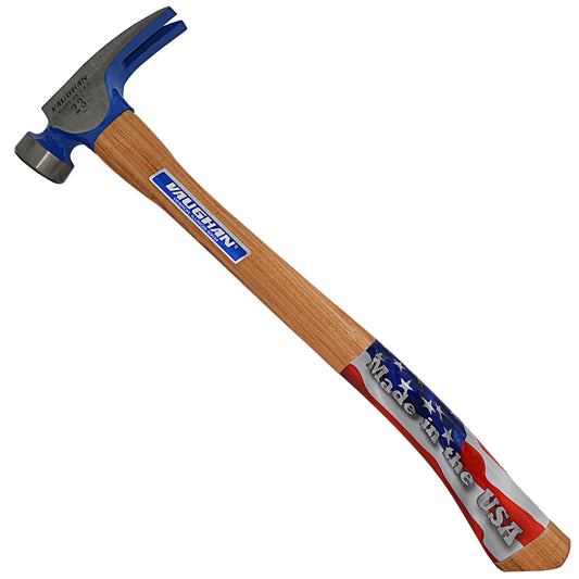 Vaughan 23 oz Milled Face California Framing Hammer 17 in. Hickory Handle
