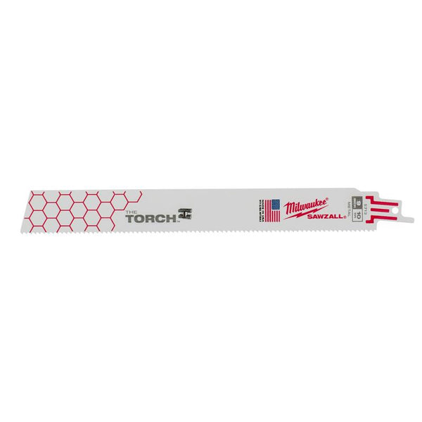 Milwaukee The Torch 9 in. Bi-Metal Reciprocating Saw Blade 10 TPI (Pack of 10)