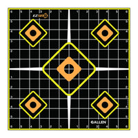 EZ See Grid Target, Adhesive, Black, 12-In., 5-Pk.