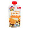 Earth's Best Organic Orange Banana Baby Food Puree - Stage 2 - Case of 12 - 4 oz.
