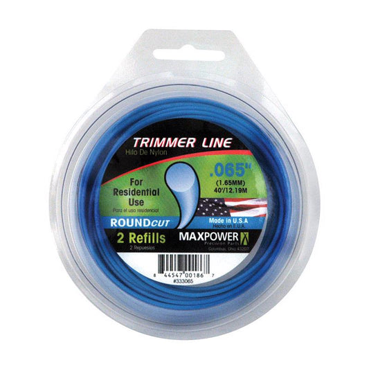 MaxPower RoundCut Commercial Grade 0.065 in. Dia. x 40 ft. L Trimmer Line (Pack of 10)