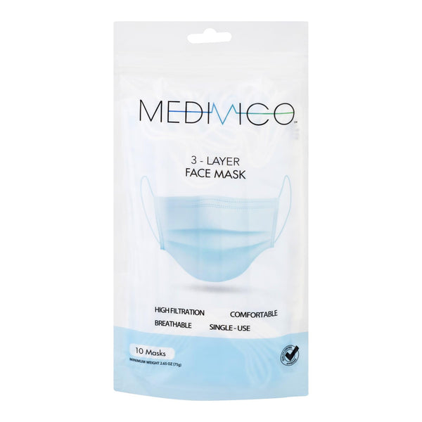 Medifico - Mascarilla de uso civil de 3 capas - 1 unidad 1-10 unidades