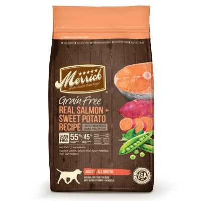Merrick  Salmon and Sweet Potato  Dry  Dog  Food  Grain Free 22 lb.