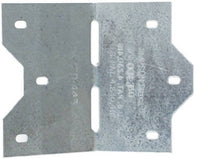 Adjustable L-Angle, 18 Gauge, Galvanzied Steel, 135-Degree To 0-Degree, 3-3/8-In. L
