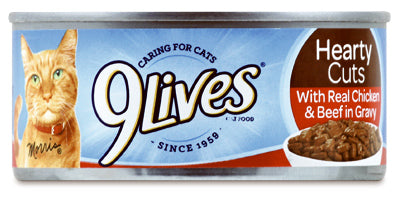 9 Lives 79100-00325 5.5 Oz Real Beef In Gravy 9Lives® Canned Cat Food (Pack of 24)