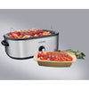 Proctor Silex Polished Chrome Black Aluminized Steel 18 qt Electric Roaster 9.8 in.   H X 17.4 in.