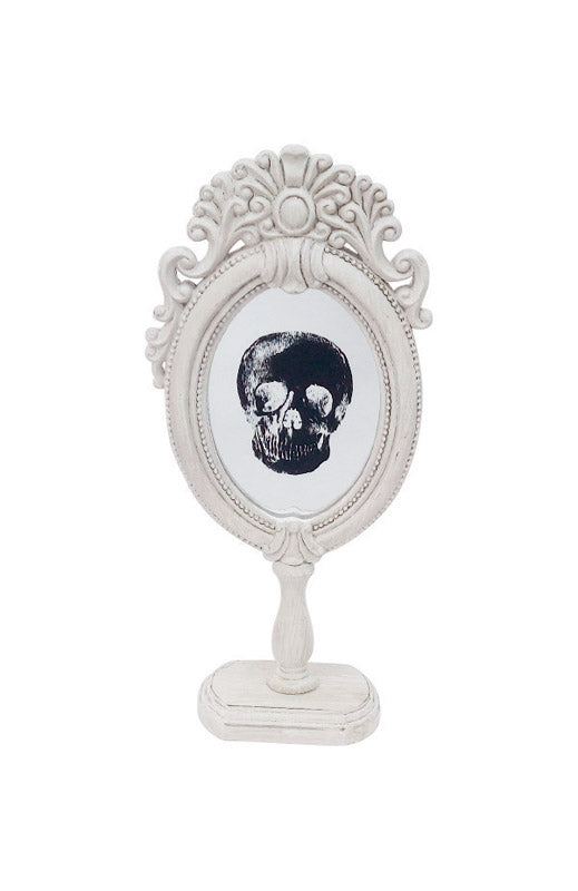 Celebrations Home Skull Mirror Halloween Decoration 16.375 in. H x 3.125 in. W 1 pk (Pack of 4)
