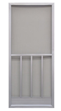 Precision 79-3/4 in. H X 31-1/4 in. W Promo Gray Steel Screen Door
