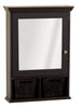 Zenith Products 29 in. H X 21 in. W X 6.25 in. D Rectangle Medicine Cabinet With Wicker Basket