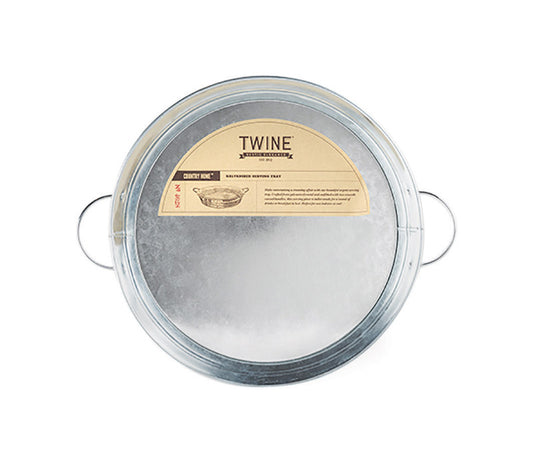 TWINE Country Home Silver Metal Serving Tray