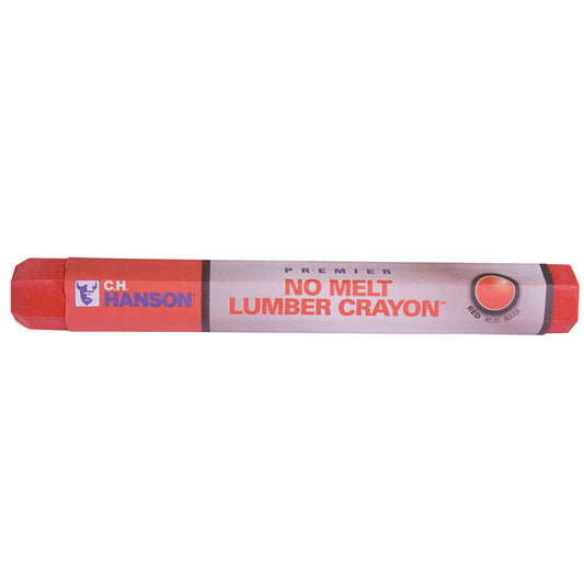 C.H. Hanson 4.5 in. L x 0.5 in. W Lumber Crayon Red Metal 1 pc. (Pack of 12)