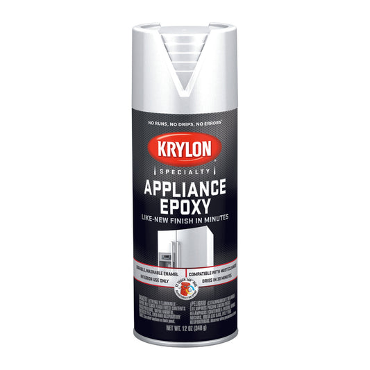 Krylon Gloss White Appliance Epoxy 12 oz. (Pack of 6)