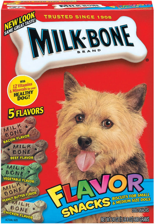 Milk Bone 79100-90237 24 Oz Small & Medium Dog Size Milk Bone Dog Biscuits