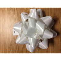 HALLMARK White Jumbo Star Bows (Pack of 4)