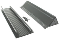 M-D 28571 13" Black Aluminum Mail Drop With Flap & Hood