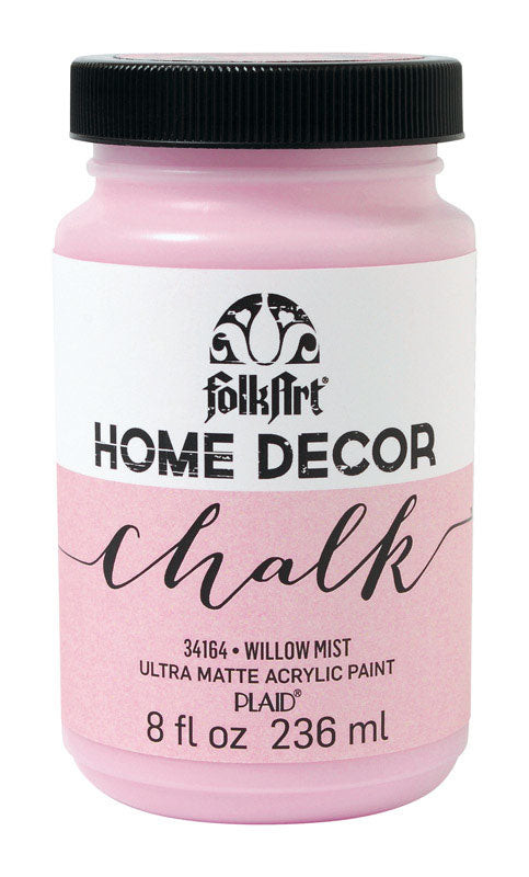 Plaid FolkArt Flat Chalky Finish Willow Mist Hobby Paint 8 oz. (Pack of 3)