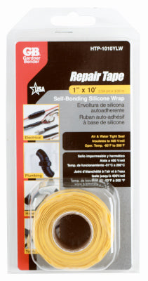 Self-Sealing Silicone Repair Tape, Yellow, 1-In. x 10-Ft.