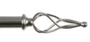 Kenney Satin Nickel Silver Curtain Rod 60 in. L X 120 in. L