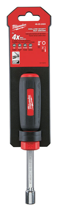 Milwaukee  3/8 in. SAE  Hollow Shaft Nut Driver  7 in. L 1 pc.
