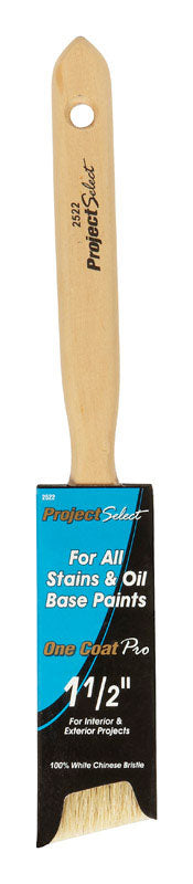 Linzer  Project Select  1-1/2 in. W Angle  White Chinese Bristle  Trim Paint Brush