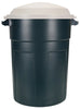 Rubbermaid Roughneck 32 gal. Plastic Garbage Can Lid Included (Pack of 8)