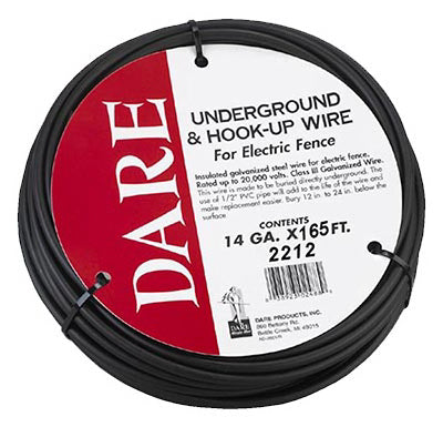 Electric Fence Underground and Hook-Up Wire, Double Insulated, 14-Ga.,165-Ft.