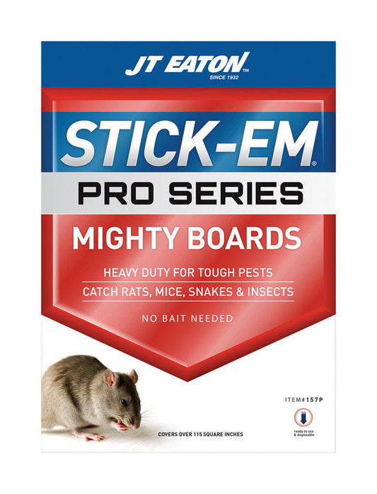 JT Eaton Stick-Em Pro Series Glue Board For Insects, Rodents and Snakes (Pack of 12)