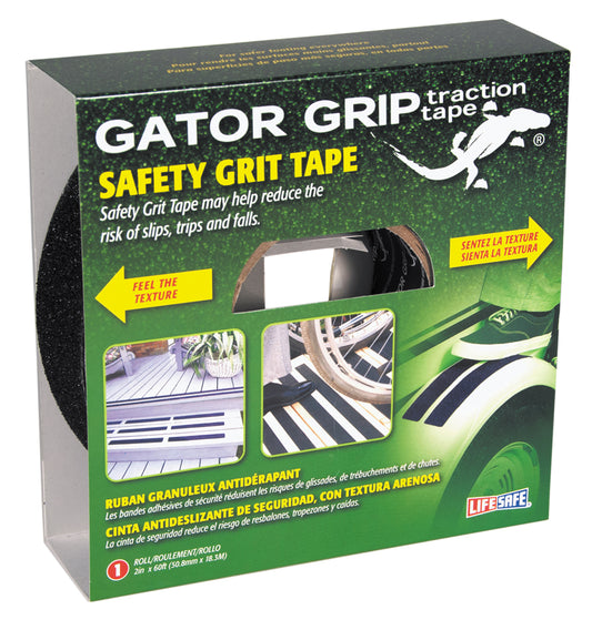 Incom RE142 2" X 60' Black Gator Grip® Anti Slip Safety Grit Tape (Pack of 60)