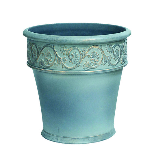 Infinity 15 in. H Polyresin Traditional Planter Gold/Gray (Pack of 2)