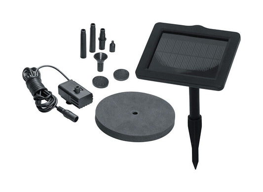 Smart Living  SunJet 150+  Plastic  Black  14 in. H Solar  Fountain