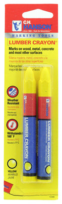 C.H. Hanson Yellow Standard Lumber Crayon - 1/2 x 4-1/2