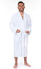 One Size Unisex Adult Bathrobe Extra long 90% Cotton 10% Polyester Ash