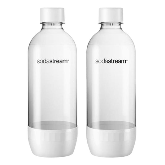SodaStream Clear 1 L Carbonator Bottle 2 pk