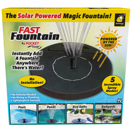 Bulbhead Fast Fountain Solar Powered Magic Fountain 1 pc