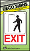 Hy-Ko English Exit Sign Plastic 7 in. H x 5 in. W (Pack of 5)