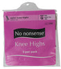 No Nonsense 034/J94Q Size Q Tan Knee Highs 2 Pair