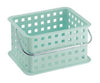iDesign 9.25 in. L X 7 in. W X 5 in. H Blue Storage Basket